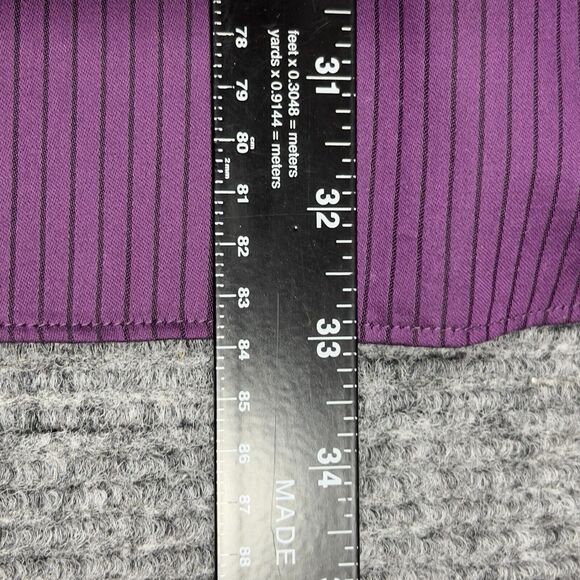 VTG APT 9 Luxury Shirt Mens XL Purple Black Striped Modern Fit Button Down NWT - Picture 15 of 16